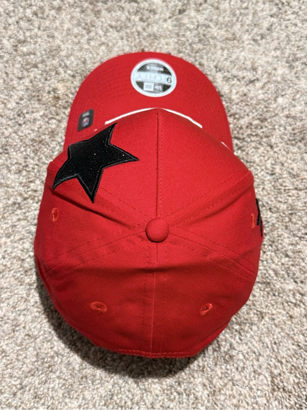 New Era Kansas City Chiefs Glitter Stardom A-Frame 9Forty Adjustable Hat - Picture 7 of 8